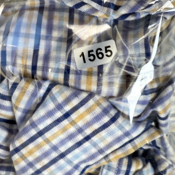 Ben Sherman Tailored Slim Fit Stretch Button Down Shirt Men's Size 15 32/33 - Picture 8 of 9